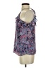Parker 100% Polyester Blue Sleeveless Blouse Size XS - photo 5
