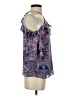 Parker 100% Polyester Blue Sleeveless Blouse Size XS - photo 4