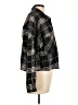 Ci Sono Plaid Black 3/4 Sleeve Button-Down Shirt Size L - photo 4
