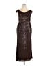 Eliza J 100% Polyester Brown Cocktail Dress Size 18 - photo 1