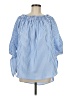 Zanzea Collection Blue 3/4 Sleeve Blouse Size M - photo 1