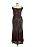 Eliza J 100% Polyester Brown Cocktail Dress Size 18 - photo 2
