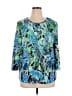 Serengeti Blue 3/4 Sleeve Blouse Size 1X - photo 1