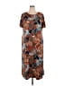 Koret Paisley Brown Casual Dress Size 1X - photo 1