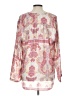 Violet & Claire 100% Polyester Paisley Pink Long Sleeve Blouse Size L - photo 2
