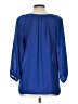 Jemma 100% Polyester Blue 3/4 Sleeve Blouse Size L - photo 2
