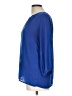 Jemma 100% Polyester Blue 3/4 Sleeve Blouse Size L - photo 5