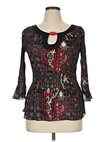 Mandee 3/4 Sleeve Blouse (view 1)