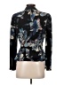 Rebecca Taylor 100% Polyester Floral Blue Blazer Size 4 - photo 2