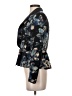 Rebecca Taylor 100% Polyester Floral Blue Blazer Size 4 - photo 5