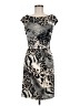 Assorted Brands Animal Print Gray Cocktail Dress Size 6 - photo 1