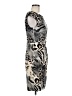 Assorted Brands Animal Print Gray Cocktail Dress Size 6 - photo 4