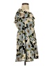 JOA 100% Polyester Floral Tan Casual Dress Size XS - photo 4