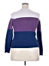 Design History Color Block Purple Pullover Sweater Size XXL - photo 2