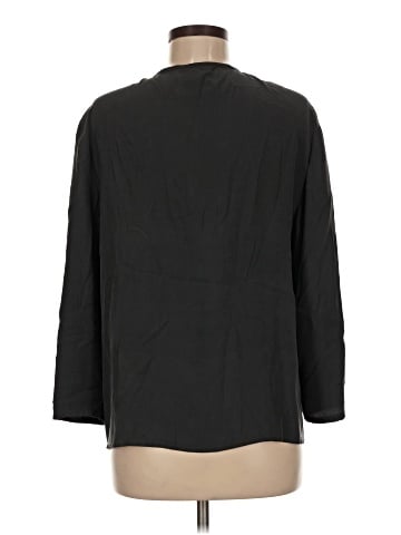 Eileen Fisher Long Sleeve Silk Top (view 2)