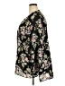 Terra & Sky 100% Polyester Floral Black 3/4 Sleeve Blouse Size 2X - photo 5