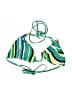 Simon Miller Stripes Green Swimsuit Top Size XS (0) - photo 1