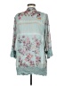 Rewind 100% Polyester Teal Kimono Size M - photo 2