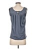 Deletta 100% Cotton Gray Sleeveless Top Size S - photo 2