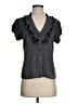 Odille Gray Short Sleeve Blouse Size 4 - photo 1