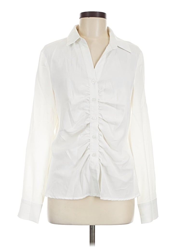 Pre-owned Have Long Sleeve Blouse In Ivory