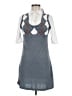 Red Paint Argyle Gray Casual Dress Size M - photo 1