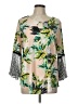JM Collection Tan 3/4 Sleeve Blouse Size L - photo 1