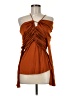 palmer//harding 100% Viscose Orange Sleeveless Blouse Size 8 - photo 1