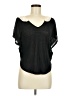 Derek Heart Black Short Sleeve Top Size M - photo 1