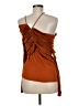 palmer//harding 100% Viscose Orange Sleeveless Blouse Size 8 - photo 2
