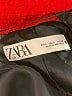 Zara 100% Viscose Red Coat Size L - photo 6