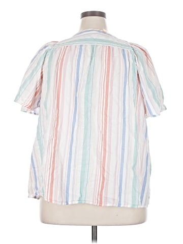Terra & Sky Short Sleeve Blouse (view 2)