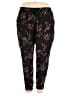 14th & Union Floral Black Casual Pants Size 2X - photo 1