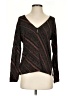Impressions Black Long Sleeve Blouse Size S - photo 1