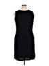 Emma James 100% Polyester Solid Black Cocktail Dress Size 14 - photo 1