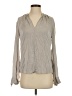 BOSS by HUGO BOSS Gray Long Sleeve Blouse Size 4 - photo 1