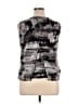 Simply Vera Vera Wang 100% Polyester Gray Sleeveless Blouse Size XL - photo 2