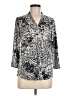Charter Club Paisley Silver 3/4 Sleeve Blouse Size M - photo 1