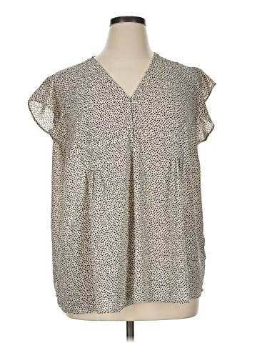 Jones New York Short Sleeve Blouse (view 1)