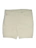 Weekends by Chico's Solid Ivory Khaki Shorts Size XXL (4) - photo 1