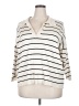 Max Studio Stripes Ivory Pullover Sweater Size 2X - photo 1