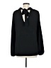2 Hearts Black Long Sleeve Blouse Size M - photo 2