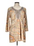 Alfani Paisley Tan Casual Dress Size L (petite) - photo 1