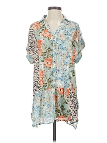 Umgee Short Sleeve Blouse (view 1)