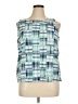 Talbots 100% Cotton Teal Sleeveless Blouse Size XL Petite - photo 1
