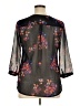 Coldwater Creek 100% Polyester Black 3/4 Sleeve Blouse Size 14 - photo 2