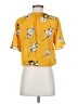 Sienna Sky 100% Polyester Yellow Short Sleeve Blouse Size S - photo 2