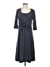 Espresso Solid Gray Casual Dress Size S - photo 1