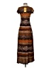 Assorted Brands Print Brown Casual Dress Size XS (estimated) - photo 2