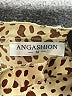 Angashion Animal Print Ivory Short Sleeve Blouse Size M - photo 7